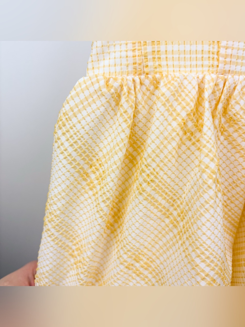 Sofie the Label Dalia Maxi Dress Yellow Jacquelyn Plaid Seersucker NEW Medium - Picture 5 of 10